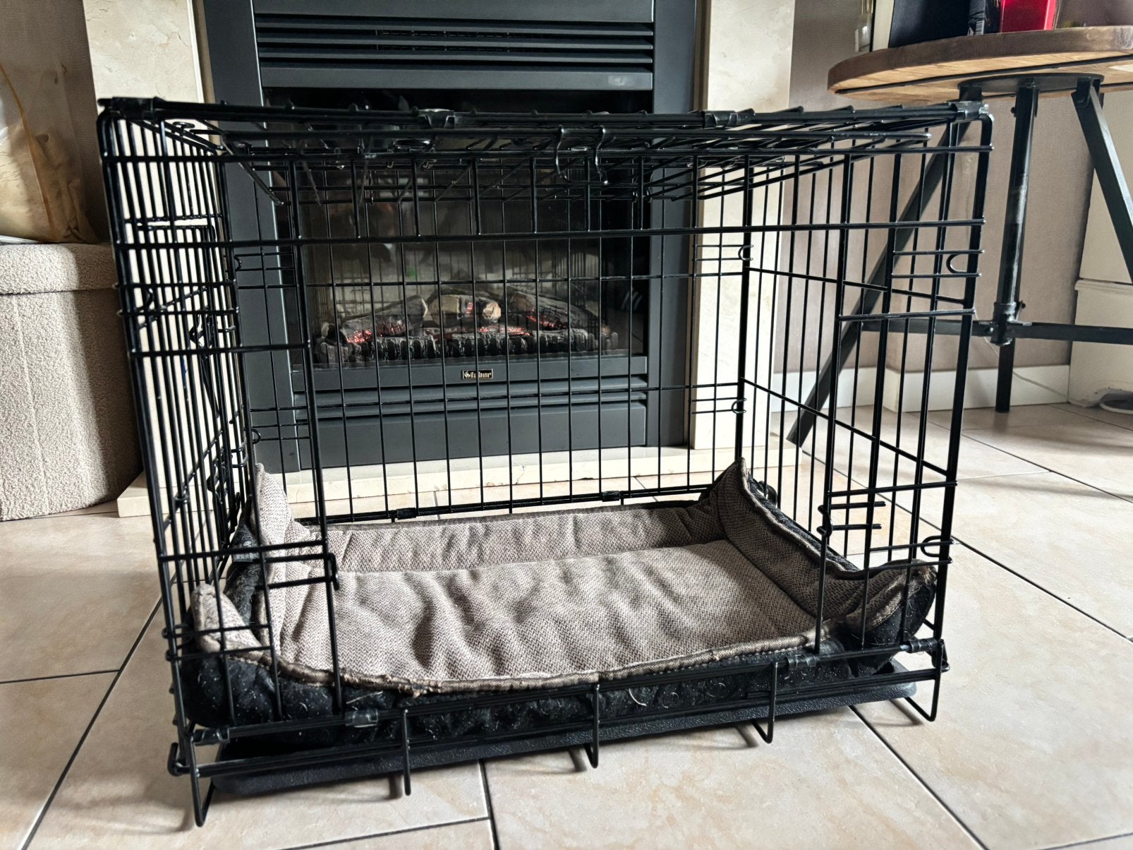 Honden bench met kussen & schaduw doek, Ophalen