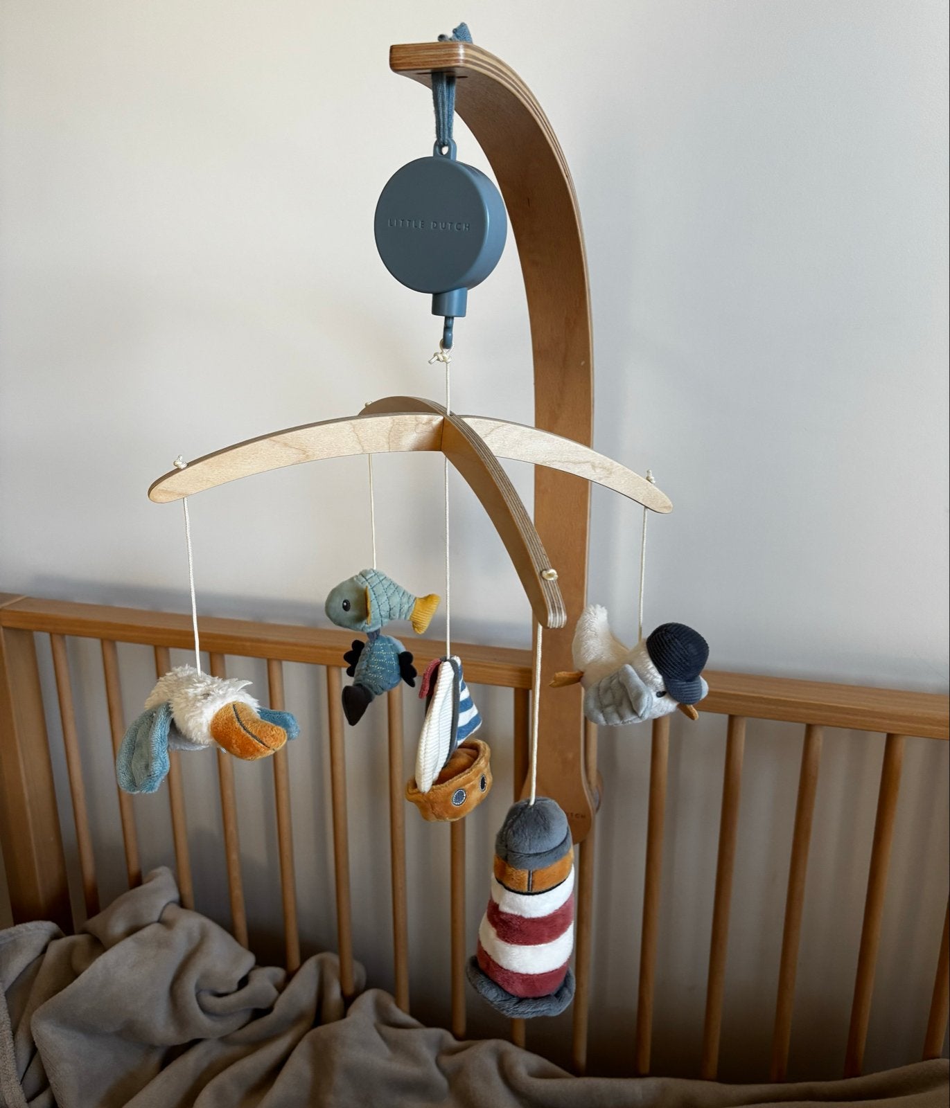 Little Dutch Boxmobiel Sailor Bay zgan, Kinderen en Baby's, Ophalen of Verzenden, Zo goed als nieuw, Mobiel, Met geluid