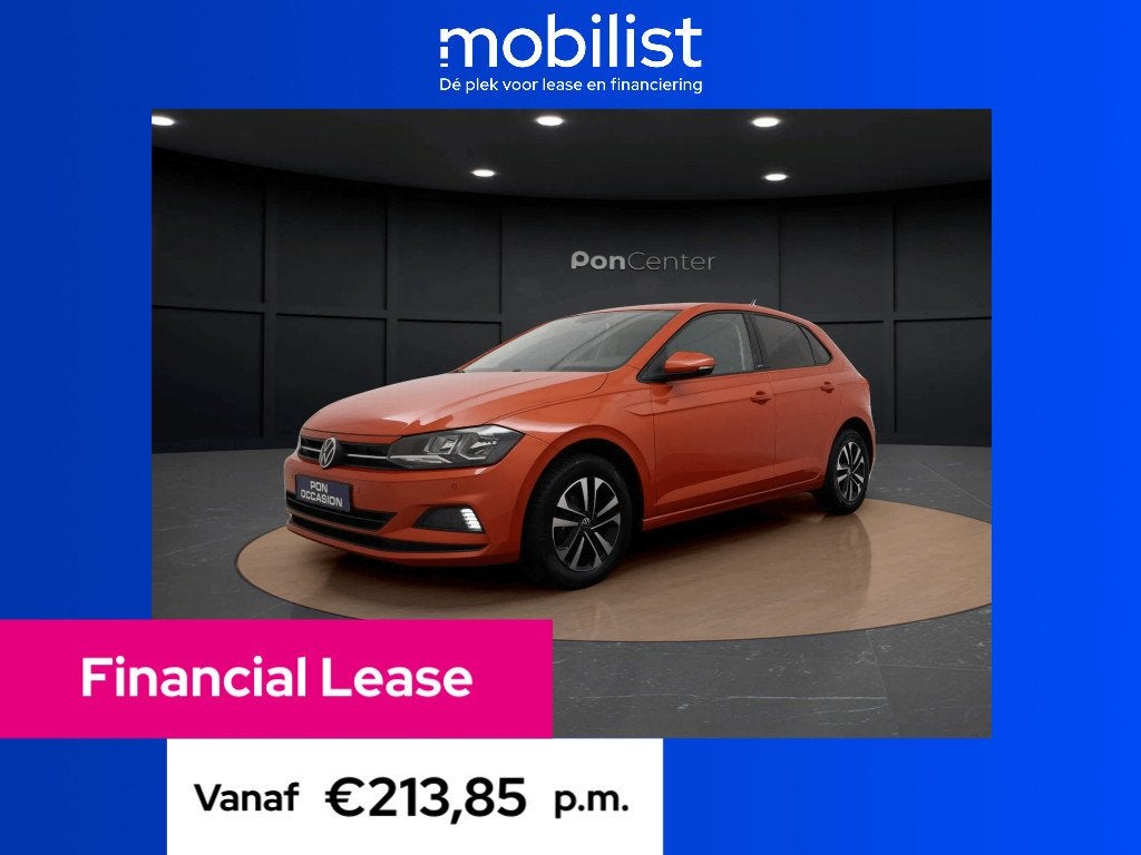 Volkswagen Polo 1.0 TSI (bj 2021), Auto's, Volkswagen, Bedrijf, Lease, Financial lease, Polo, ABS, Airbags, Airconditioning, Alarm