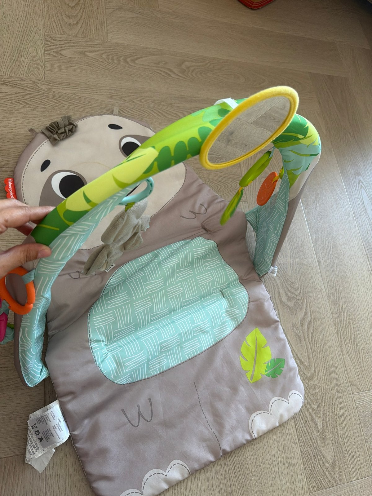 Fisher-Price Luiaard Speelkleed met Babygym, Ophalen, Zo goed als nieuw, Speelkleed