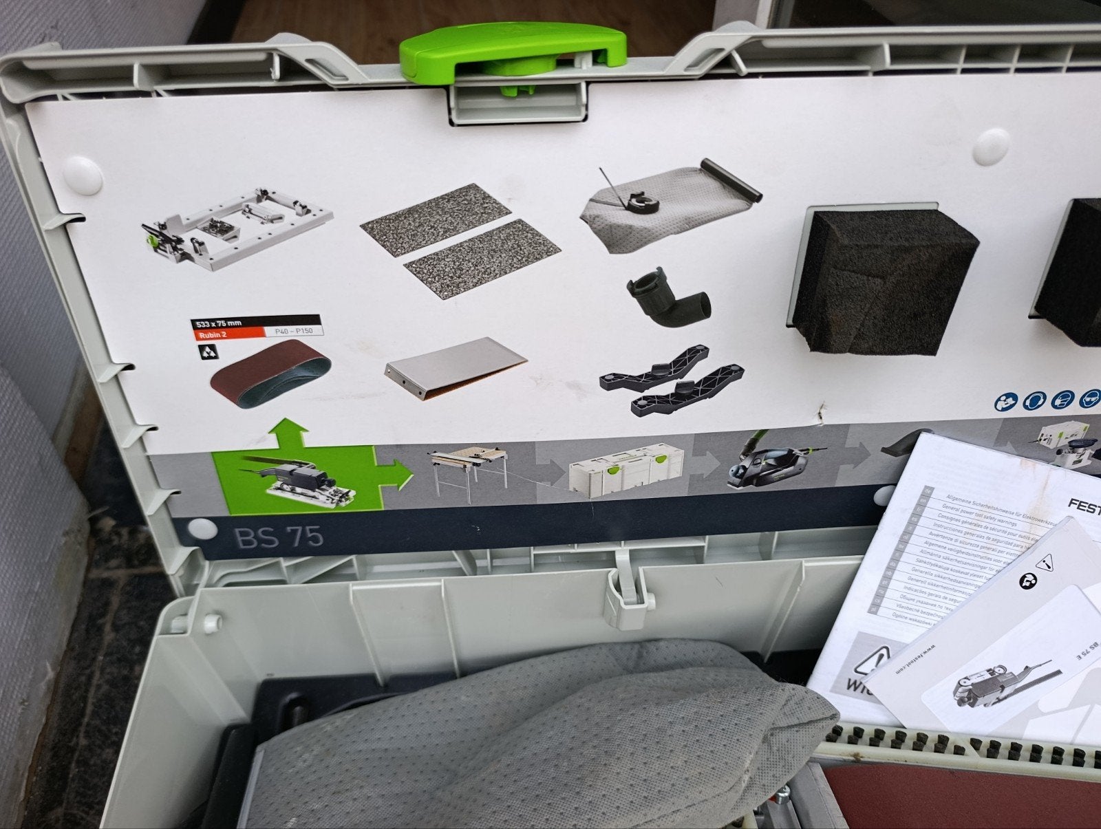Festool Bandschuurmachine BS 75 E-Set in Systainer