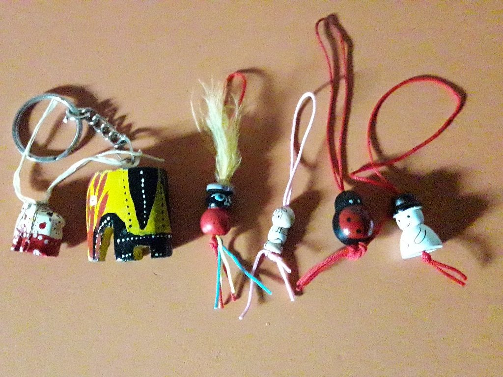6 stuks gelukspoppetje , olifant sneeuwman lieveheersbeestje, Verzamelen, Sleutelhangers, Ophalen of Verzenden, Nieuw, Dier of Natuur
