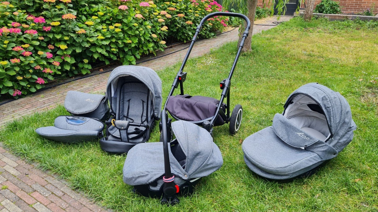 3 in 1 kinderwagen Bexa Line, Kinderen en Baby's, Kinderwagens en Combinaties, Gebruikt, Combiwagen, Met autostoeltje, Ophalen
