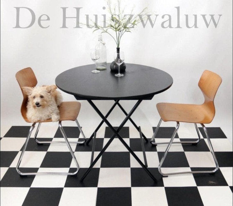 Franse Stijl Ronde Klaptafels Terrastafels 88cm, Ophalen