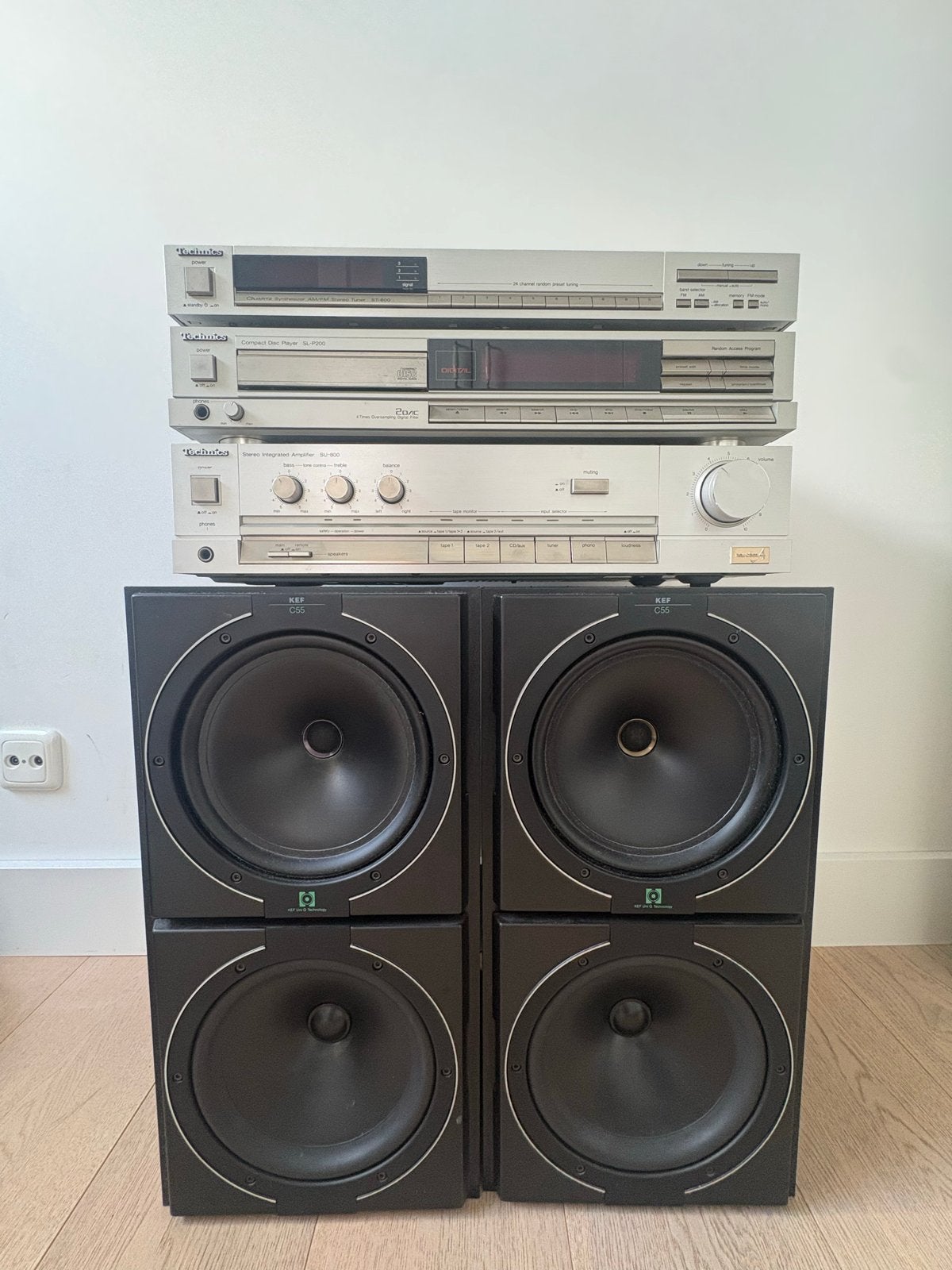 Technics Hifi Set met KEF C55 Speakers, Audio, Tv en Foto, Overige merken, Gebruikt, Cd-speler, Losse componenten