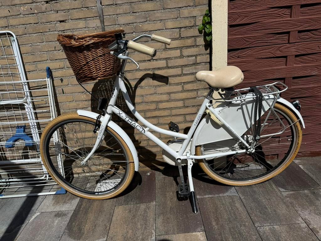 Witte damensfiets X-tract, Ophalen, Zo goed als nieuw, Overige merken, Versnellingen