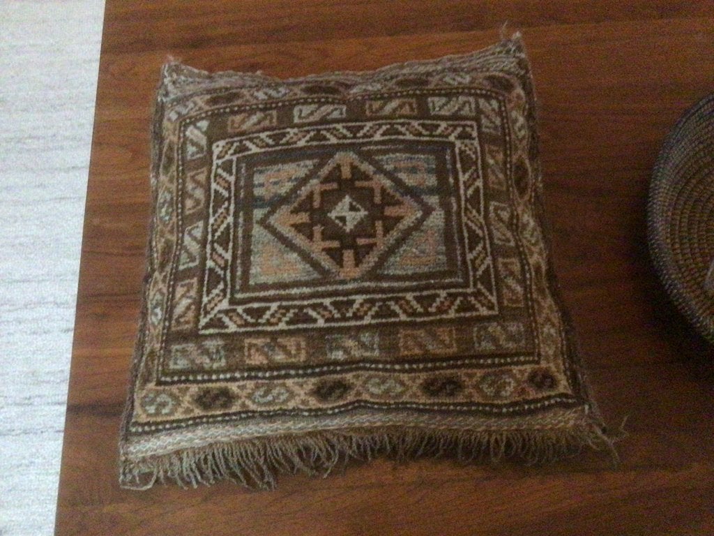 Vintage kussen japandi handgemaakt kussen Perzisch Kelim, Ophalen, Gebruikt, Vierkant