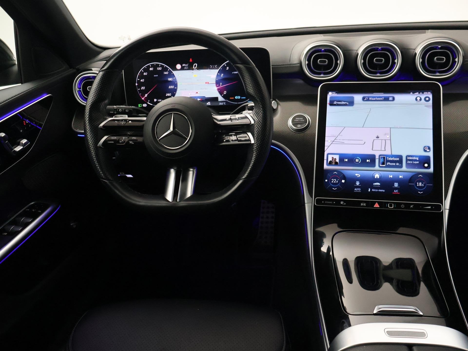 Mercedes-Benz C-klasse Estate 200 204 PK LAUNCH EDITION AMG, Automaat, 4 cilinders, Leder en Stof, Origineel Nederlands