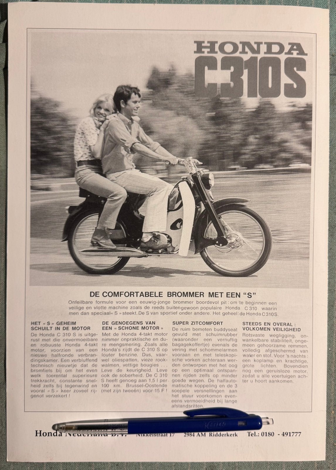 Advertentie met Honda C310S, Verzenden, Zo goed als nieuw, Motoren