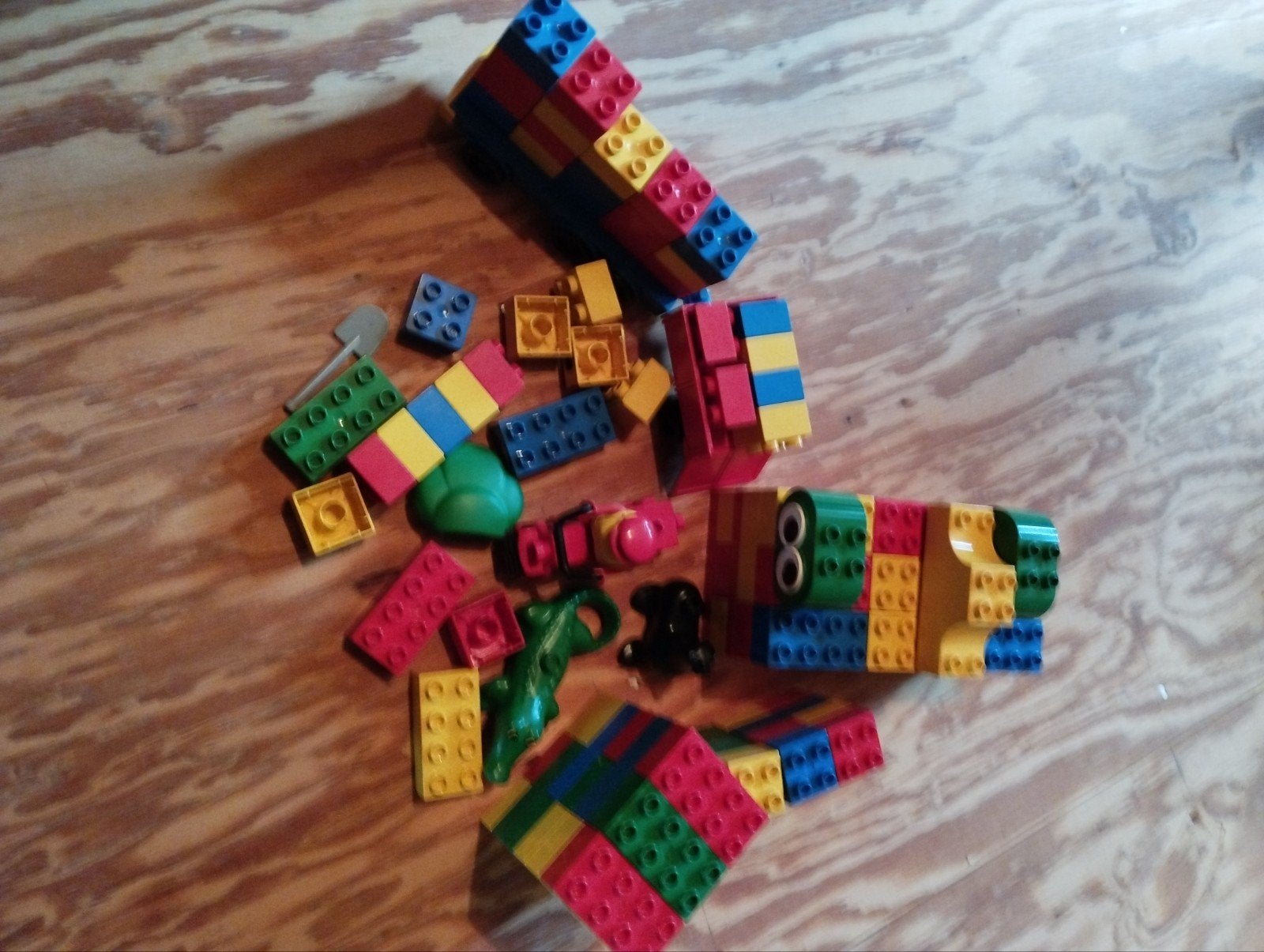 Grote partij LEGO Duplo blokken en figuren, Ophalen, Gebruikt, Overige merken