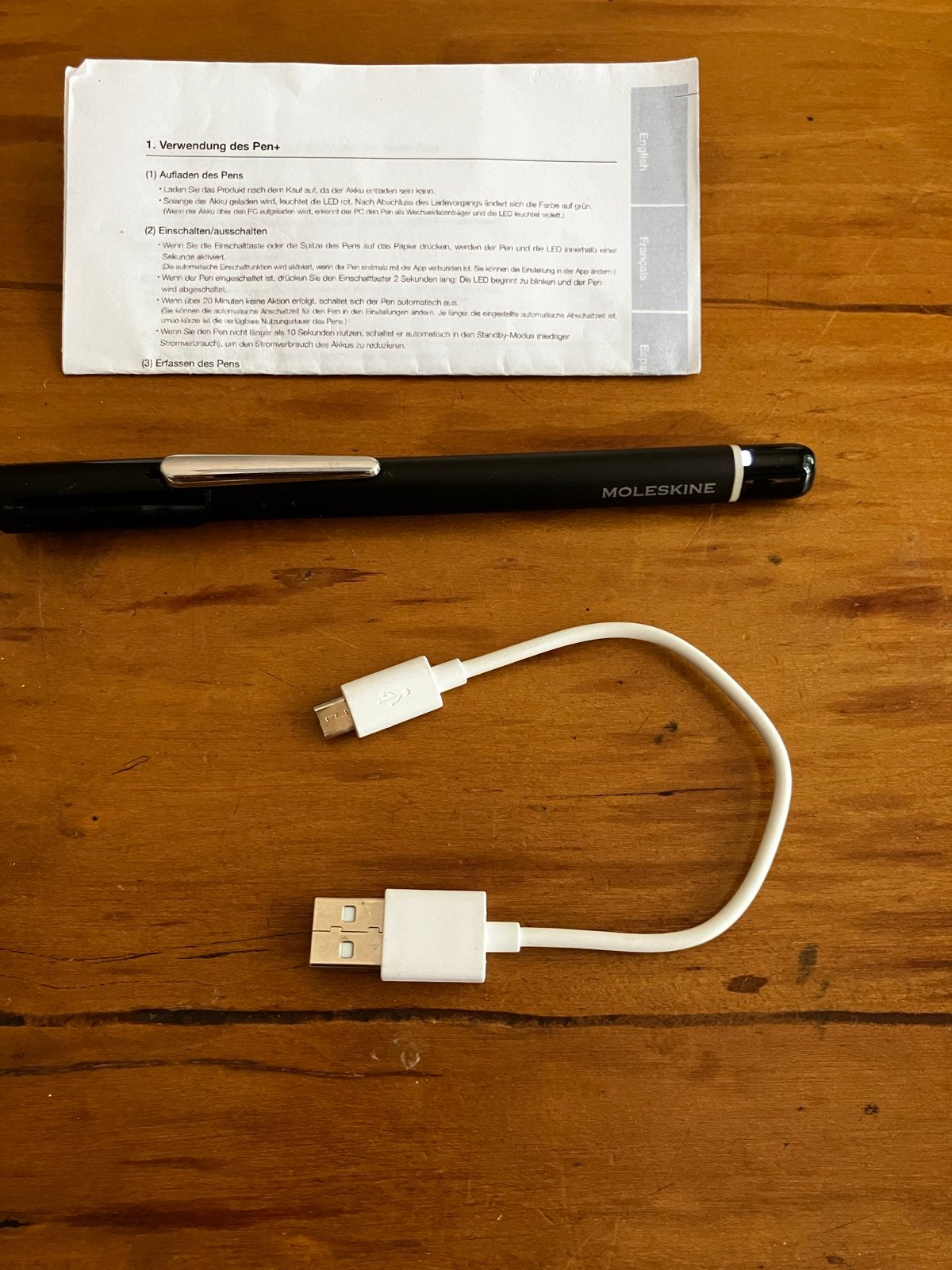 Moleskine Smart Pen NWP-F110 (werkt, oude app nodig), Ophalen of Verzenden, Gebruikt
