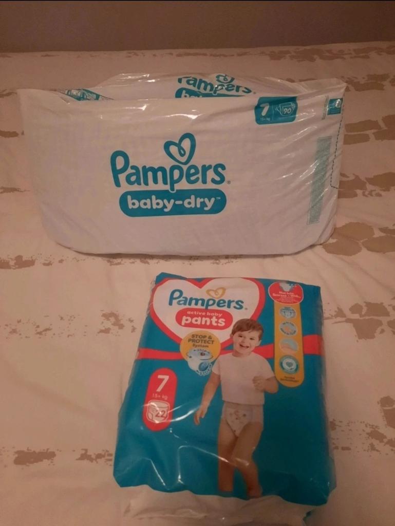 Pampers Maat 7: Baby-Dry (61 st.) & Pants (22 st.), Ophalen of Verzenden, Nieuw