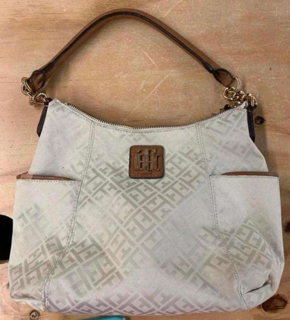 Tas vintage Tommy Hilfiger schoudertas damestas, Ophalen of Verzenden, Zo goed als nieuw