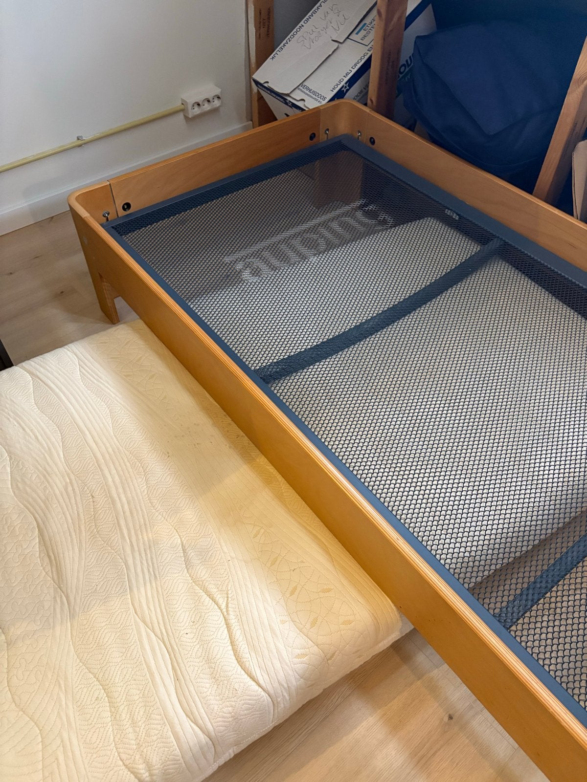 Auping ledikant 1-persoons 90x200 zonder matras, Huis en Inrichting, Ophalen, Gebruikt, 90 cm, Eenpersoons