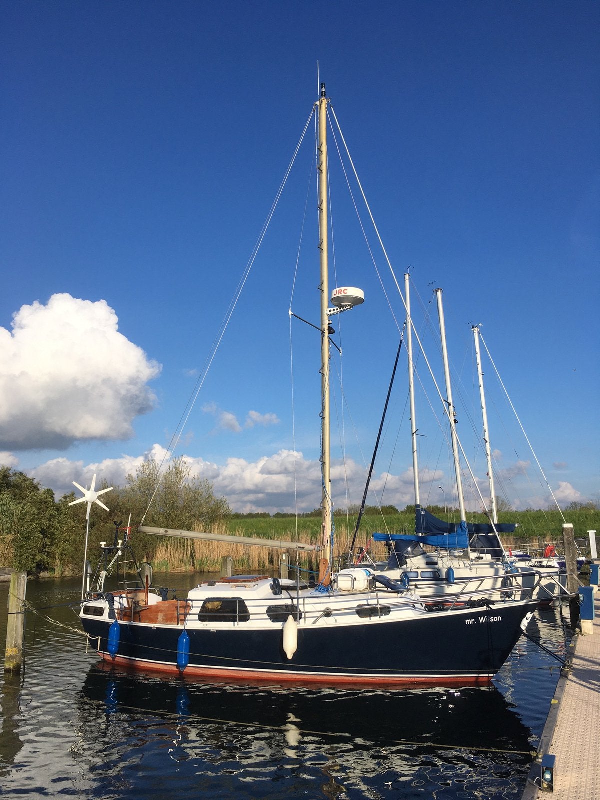 Domp 8.60 AK, met Volvo Penta, zonnepaneel, windgenerator, 9 m, Gebruikt, Staal, 1.80 meter