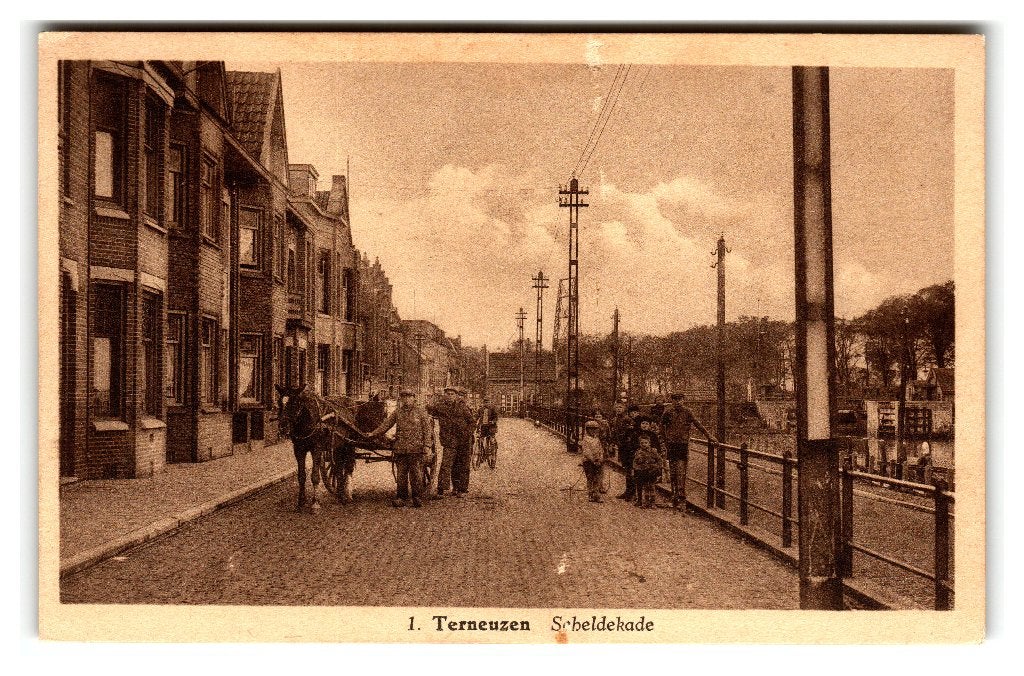 Terneuzen, Scheldekade, Verzenden, 1920 tot 1940, Gelopen, Zeeland