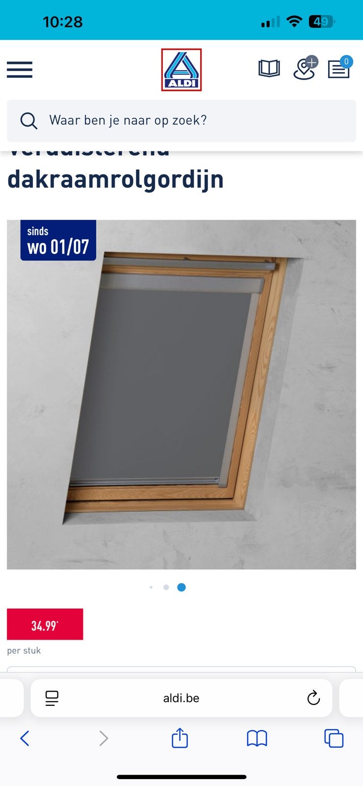 DAKVENSTERGORDIJN VELUX MAATCODE 08, Overige merken, Verduisterend, Nieuw, Ophalen of Verzenden