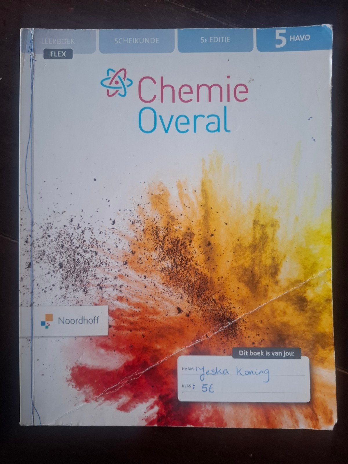 Chemie Overal 5 HAVO Scheikunde Leerboek 5e editie Noordhoff, Boeken, Ophalen of Verzenden, Gelezen, HAVO, Scheikunde