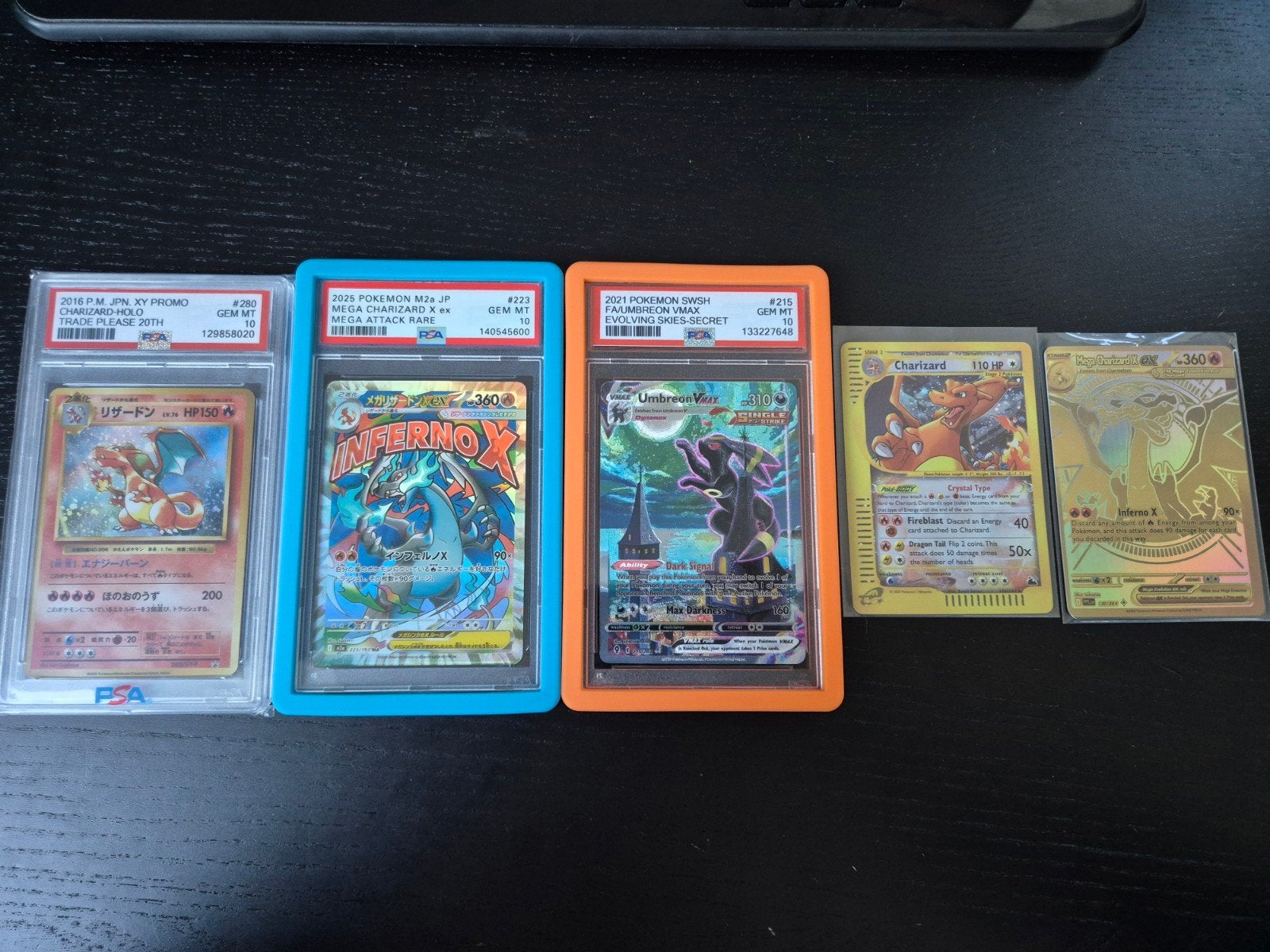 Proxy Pokémon kaarten: Umbreon VMAX & Charizards, Ophalen of Verzenden, Nieuw, Meerdere kaarten, Foil