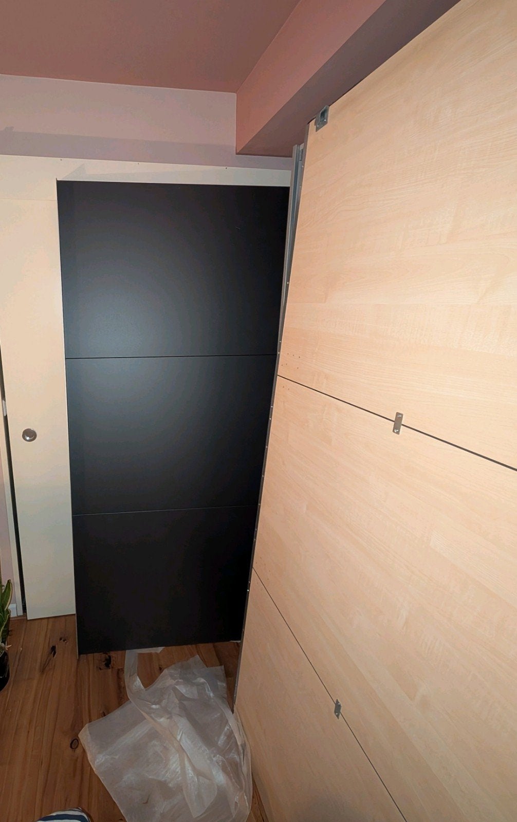 3 zware schuifdeuren, Ophalen, 120 cm of meer, Binnendeur, 200 tot 215 cm