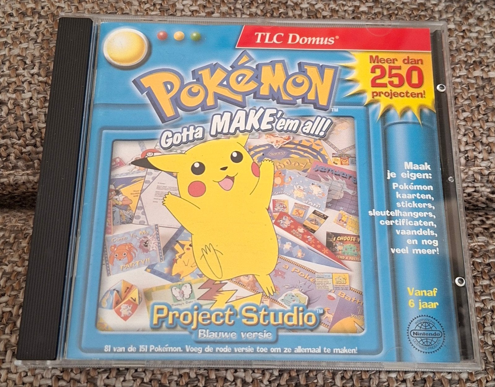 Nintendo cd rom Pokémon gotta make 'em all / project studio, 1 speler, Ophalen of Verzenden, Vanaf 3 jaar