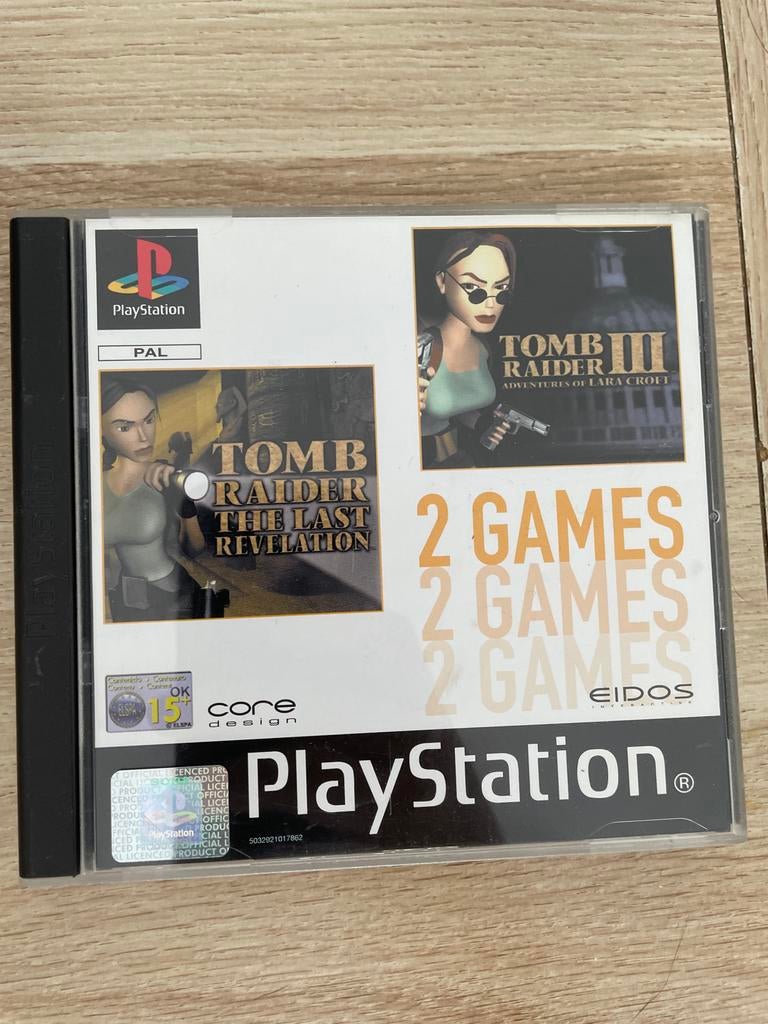 Tomb Raider: The Last Revelation & Tomb Raider III (PS1), Spelcomputers en Games, 1 speler, Zo goed als nieuw, Vanaf 12 jaar, Ophalen