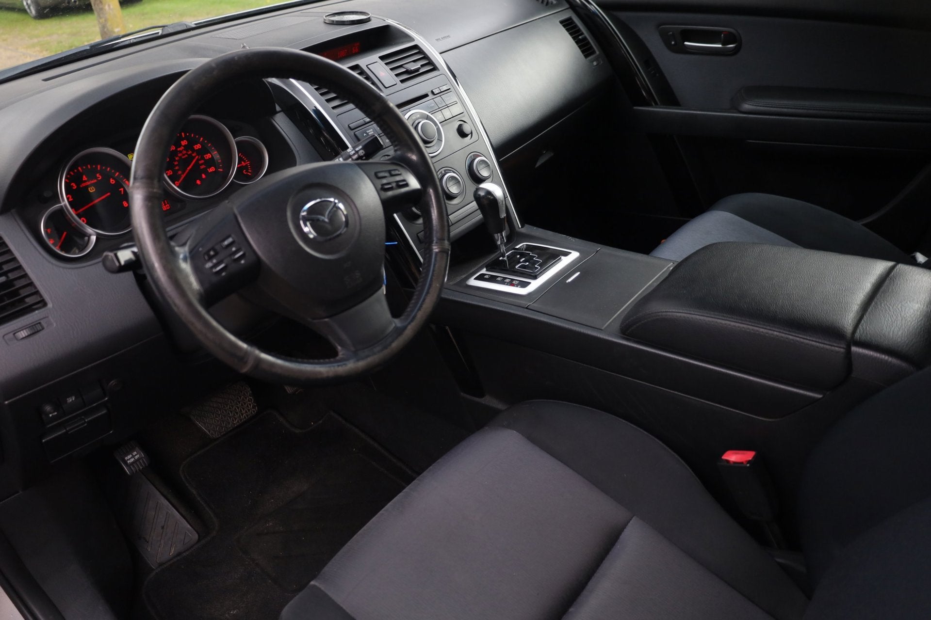 Mazda CX-9 3.7 V6 Aut. | 7 Persoons | PDC | Stoelverwarming, Auto's, Mazda, Stof, Gebruikt, Zwart, 7 stoelen