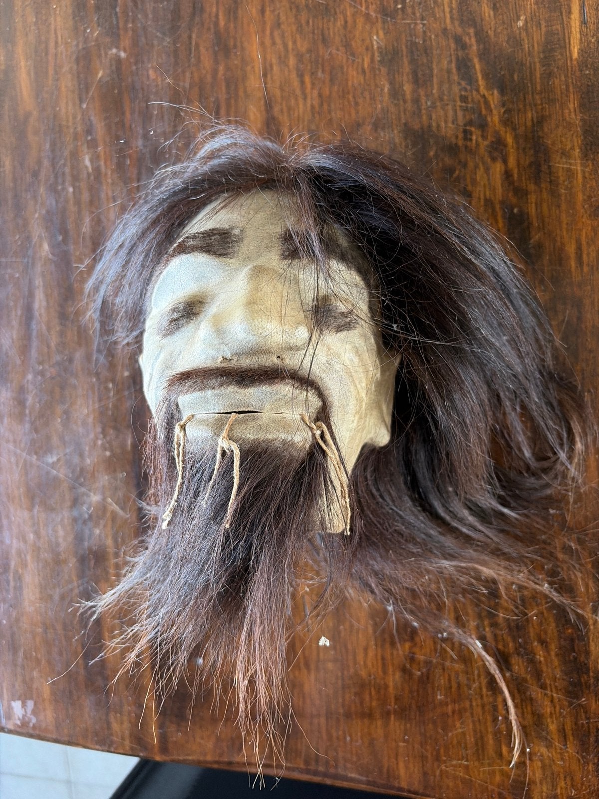 Antieke Shrunken Head Replica, Ophalen of Verzenden