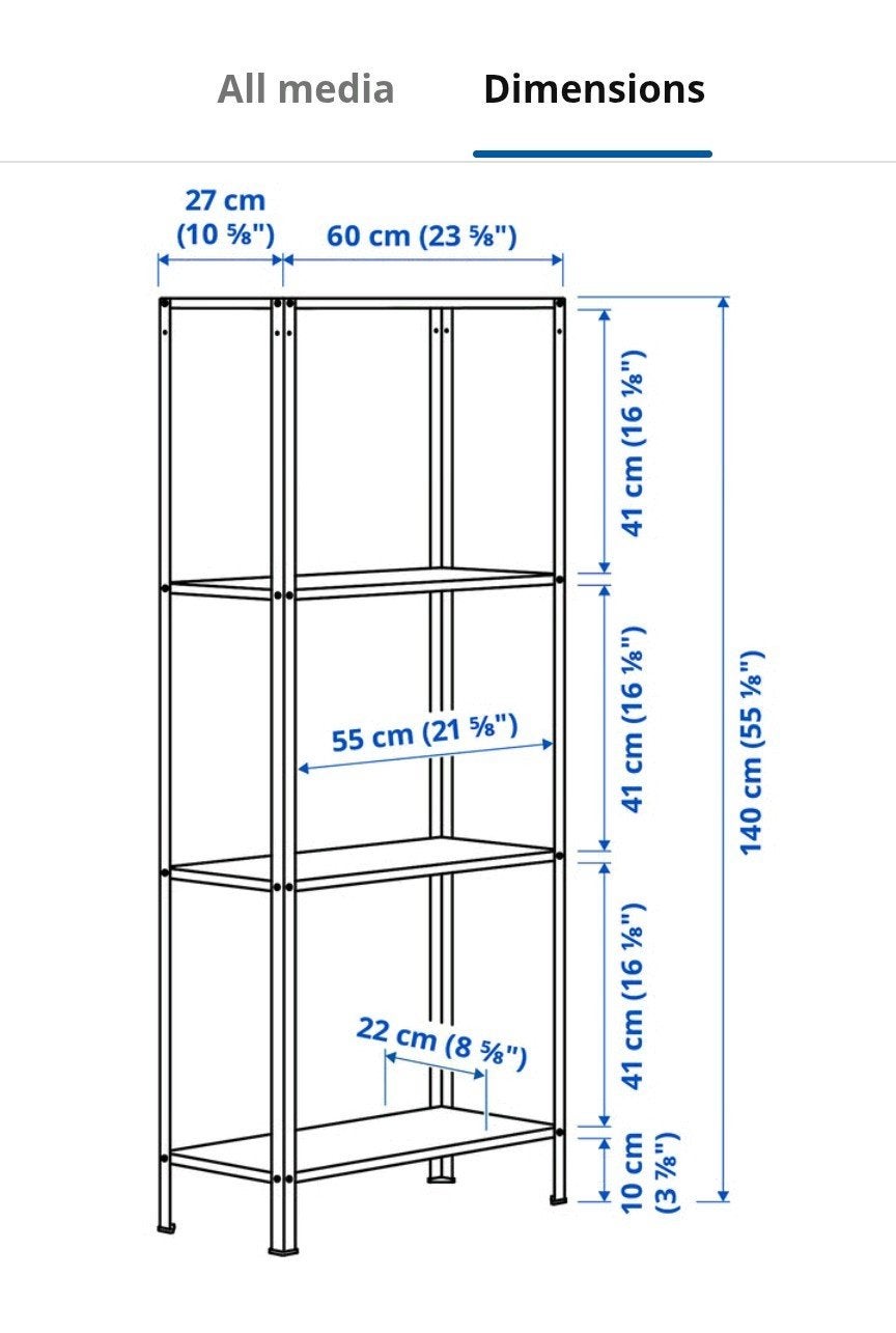 Ikea hyllis shelving unit, Ophalen, Zo goed als nieuw