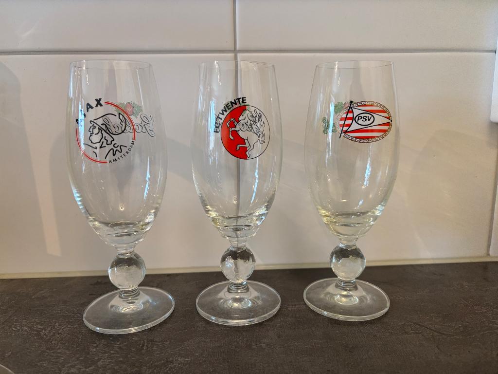 Bierglazen diverse merken, Verzamelen, Biermerken, Ophalen, Zo goed als nieuw, Glas of Glazen, Overige merken