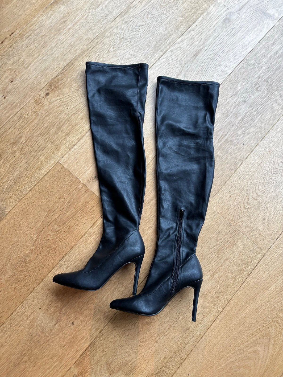 Even&Odd Overknee Laarzen Zwart Maat 41, Kleding | Dames, Ophalen of Verzenden, Zo goed als nieuw, Zwart, Hoge laarzen
