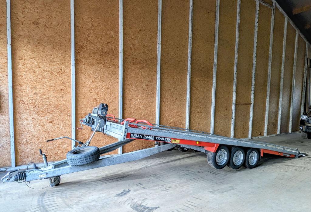 Brian James T6 hydraulisch kantelbaar 550x210 autotransport, Auto diversen, Ophalen, -, -, Zo goed als nieuw