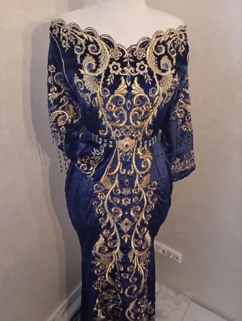 Kaftan, Maat 38/40 (M), Overige typen, Verzenden, Blauw