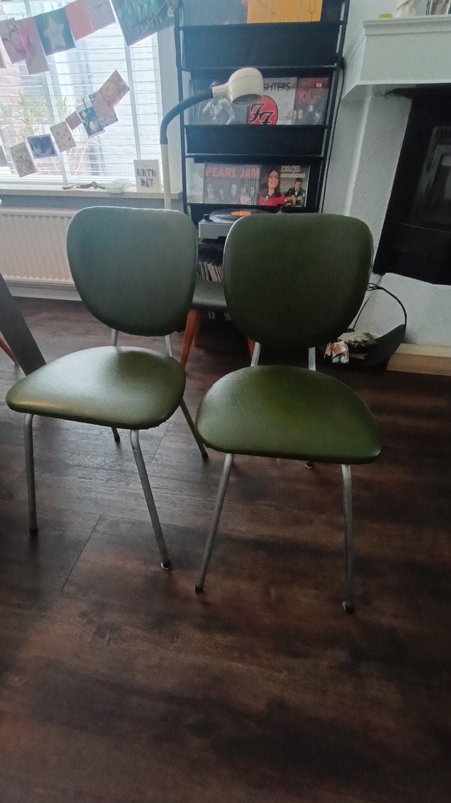 2 Leuke Retro Stoeltjes - Groen, Ophalen