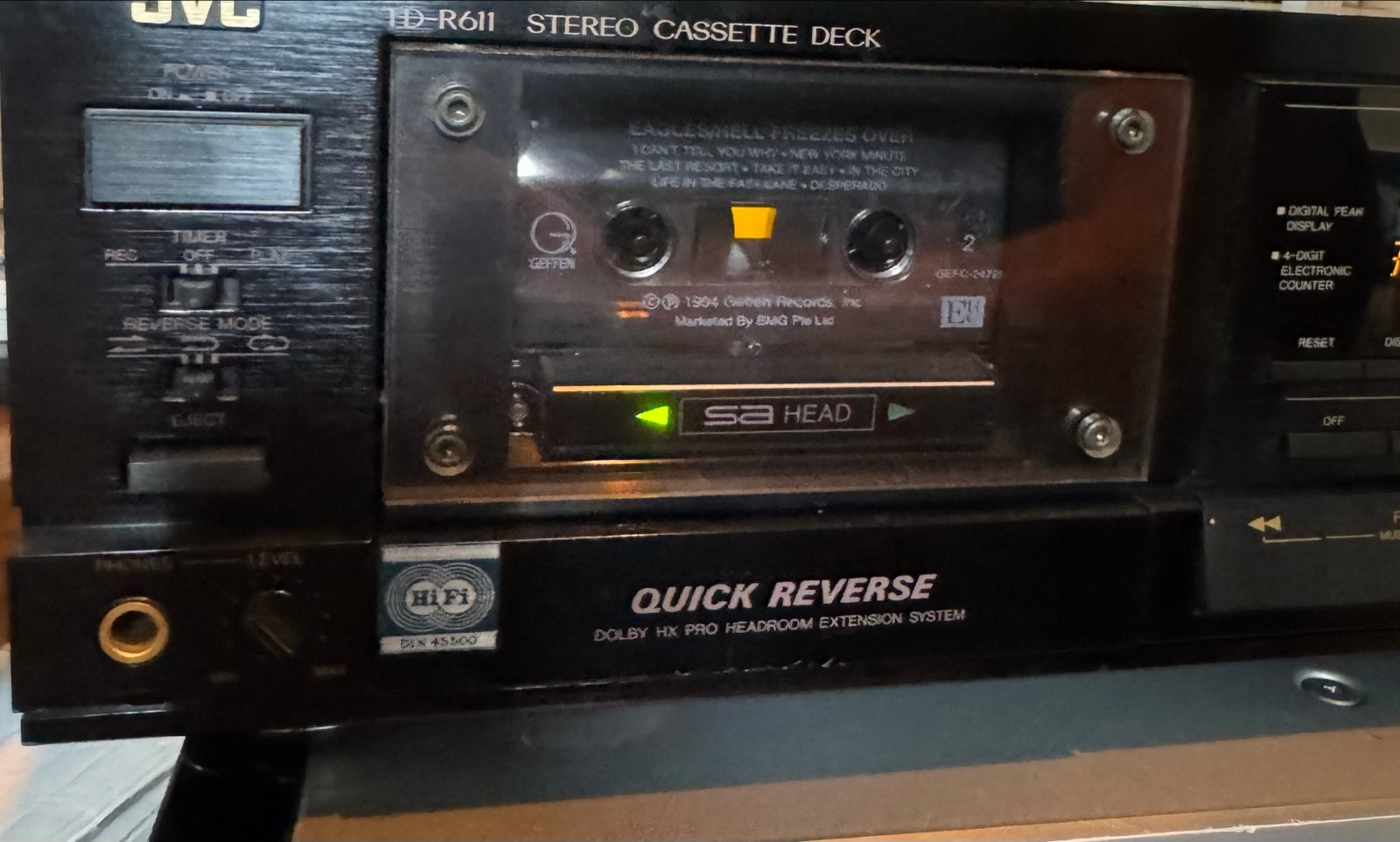 JVC TD-R611 Stereo Cassette Deck - Quick Reverse, Ophalen of Verzenden, Enkel, JVC, Auto-reverse