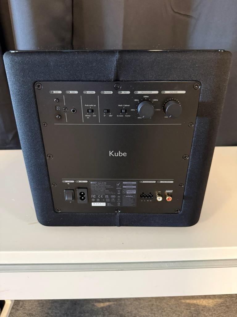 KEF Kube 8 MIE Subwoofer - Zwart - NIEUW (Dealer + Garantie), Overige merken, Subwoofer, Nieuw, Ophalen of Verzenden