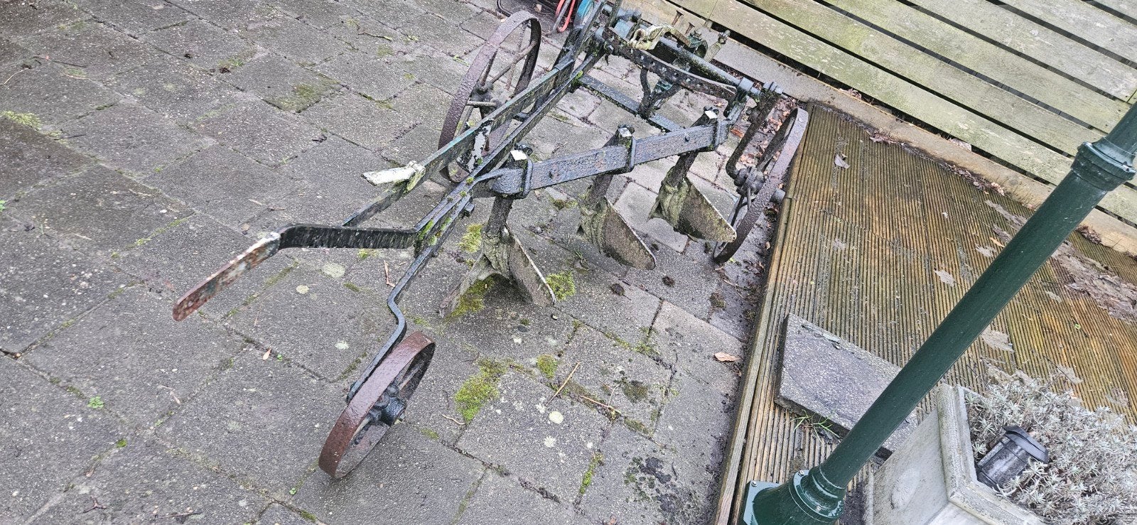 Antieke paardenploeg, Ophalen, Gebruikt