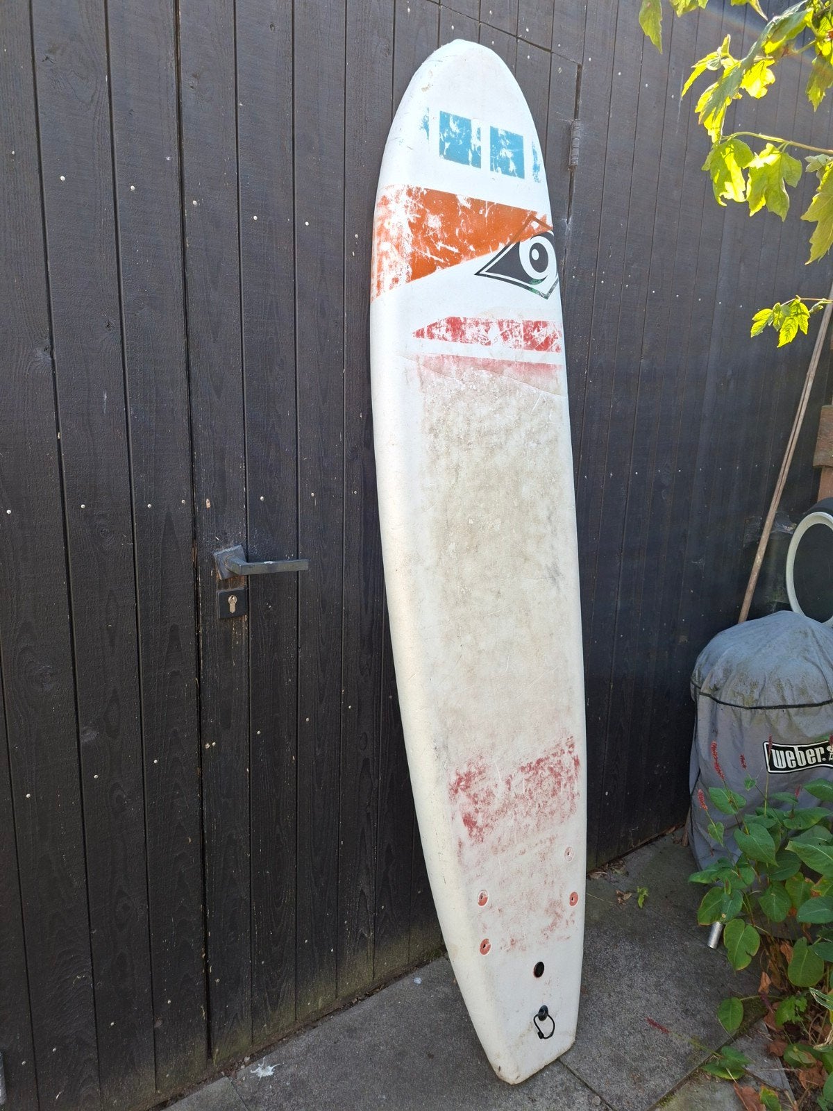 BIG softtop golfsurf board - 210 cm lengte, Ophalen, Gebruikt, Funboard, Met vinnen