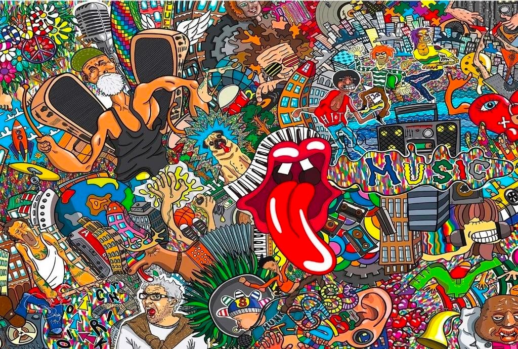 Architects Paper Vliesbehang - Graffity (4m x 2.7m), Huis en Inrichting, Stoffering | Behang, Ophalen, 10 tot 25 m², Geel, Graffiti, Street Art, Modern, Eclectisch