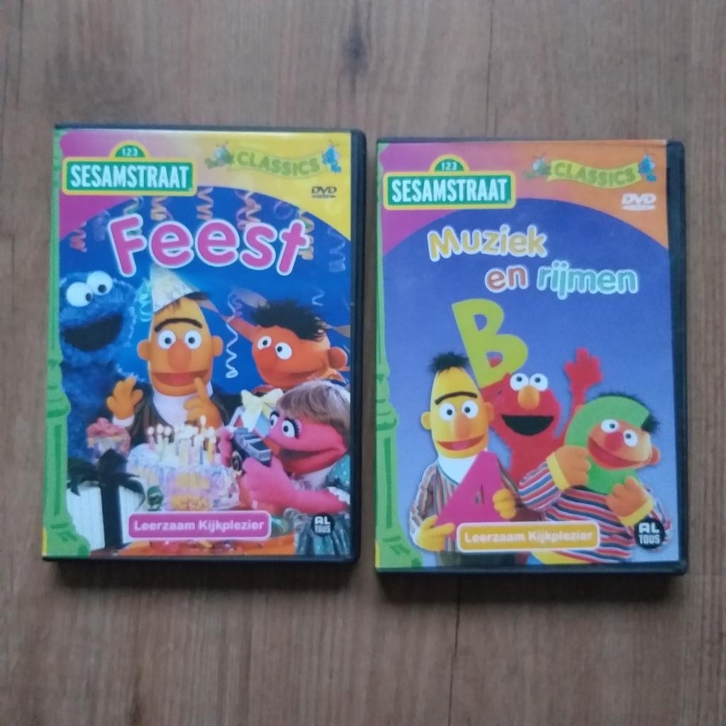 Sesamstraat en Het Zandkasteel DVD's, Cd's en Dvd's, Dvd's | Kinderen en Jeugd, Zo goed als nieuw, Poppen, Alle leeftijden, Ophalen of Verzenden