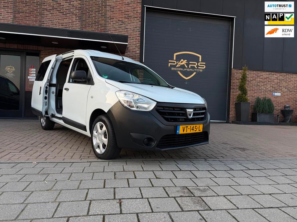 Dacia Dokker 1.5 dCi 75 Ambiance ECO Airco Elk.Ramen Trekhaa, Euro 5, Stof, Gebruikt, Zwart