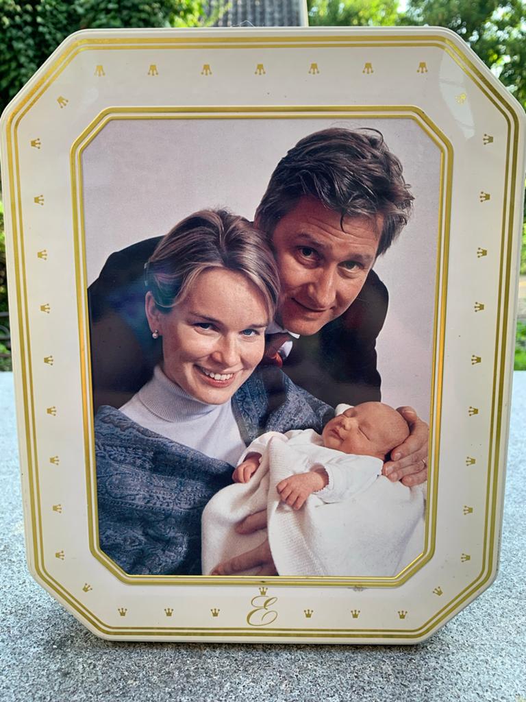 Delacre blik geboorte Prinses Elisabeth - Belgische Royalty, Ophalen of Verzenden, Zo goed als nieuw, Koek(jes), Overige merken