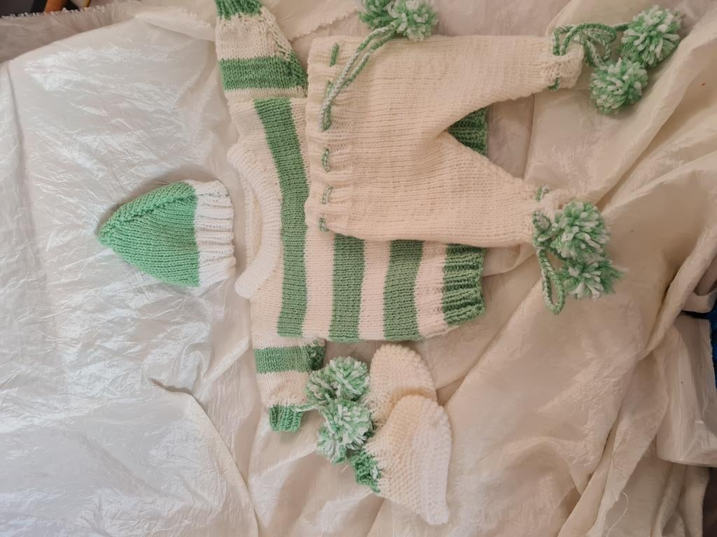 Handgemaakte set voor baby of reborn pop, Ophalen of Verzenden, Nieuw, Handgemaakt, Jongetje of Meisje