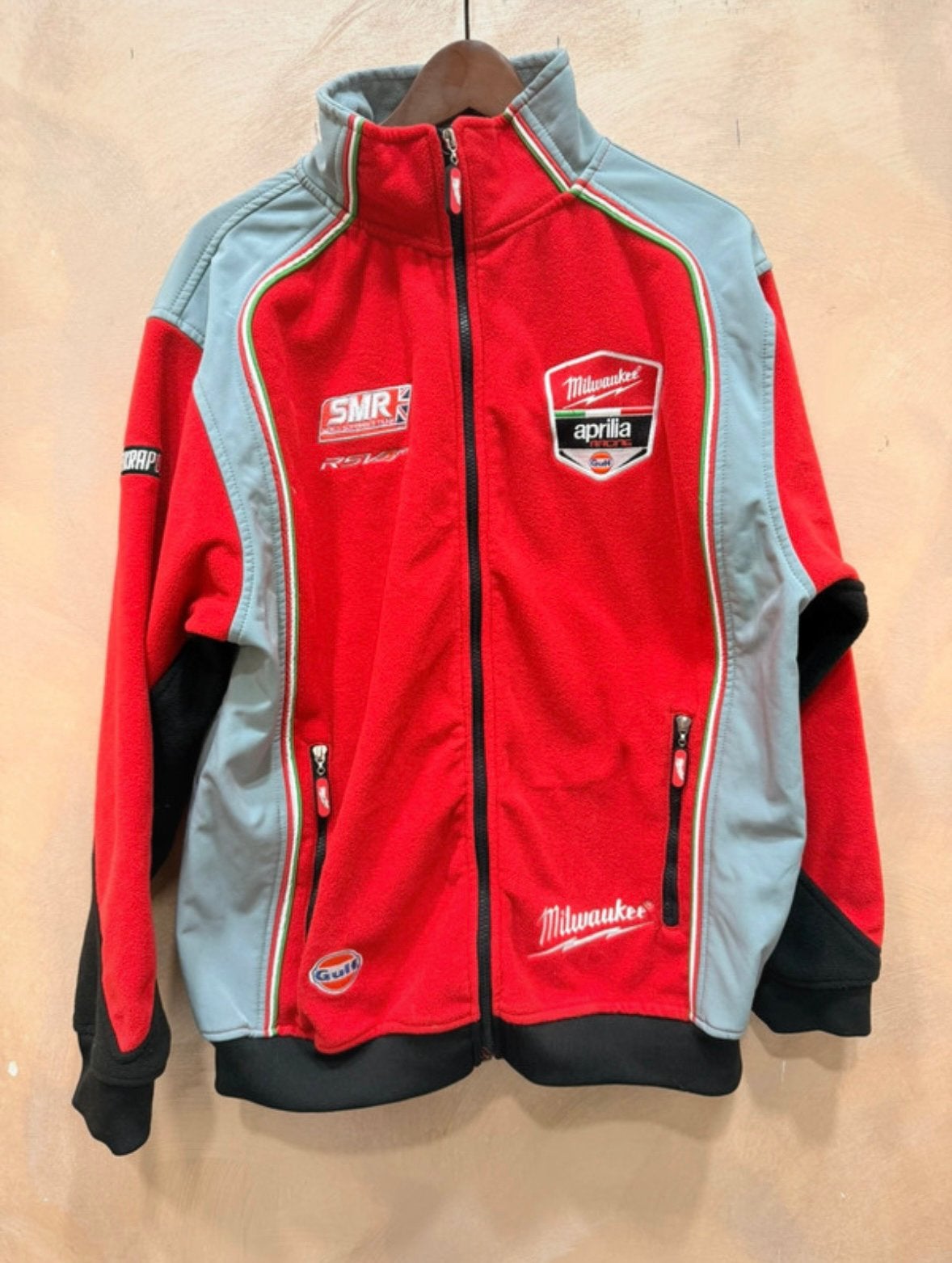 Milwaukee Aprilia Racing Jas - Maat XL, Ophalen of Verzenden, Zo goed als nieuw, Maat 56/58 (XL), Rood