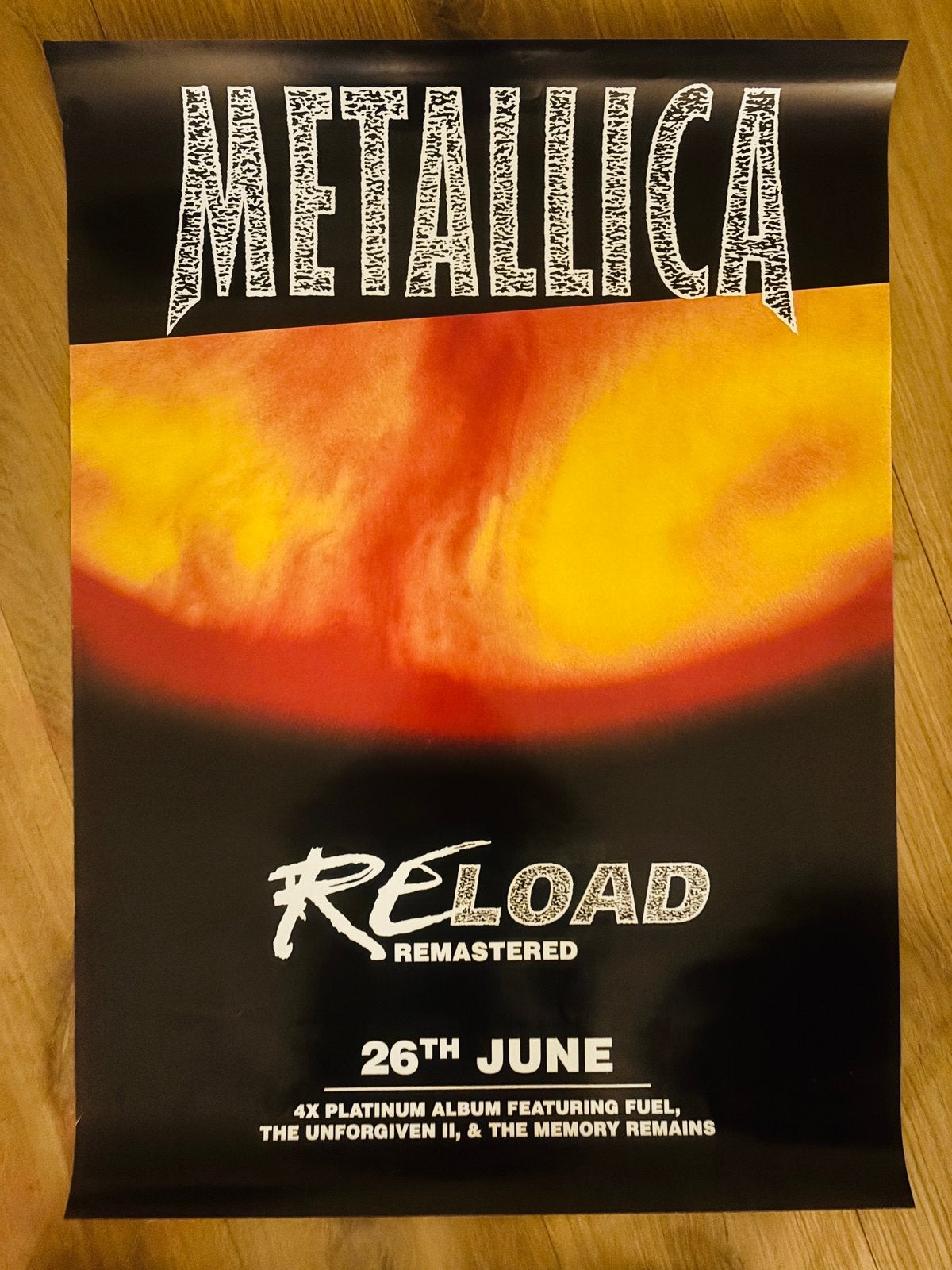 Metallica promo poster Reload, Ophalen of Verzenden, A1 t/m A3