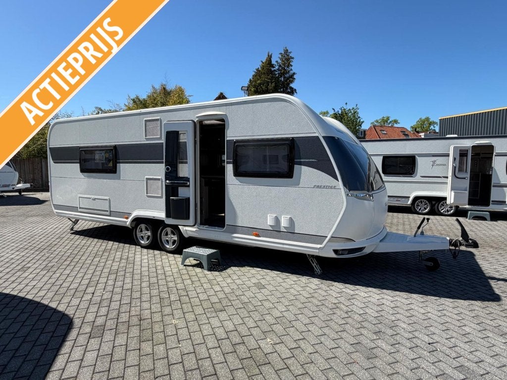 Hobby Prestige 660 WFC 35 JAAR PEN!, Caravans en Kamperen, Rondzit, Hobby, 7 tot 8 meter, Bedrijf