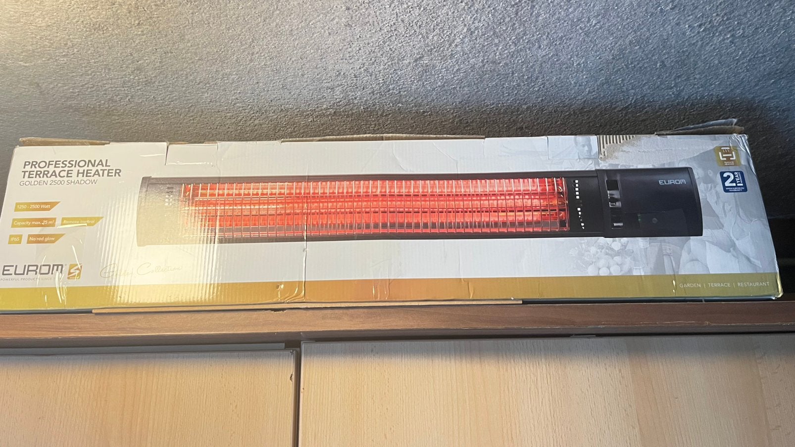 Professioneel Teras Verwarming 2500w, Elektrisch, Draaibaar, Ophalen of Verzenden, Zo goed als nieuw