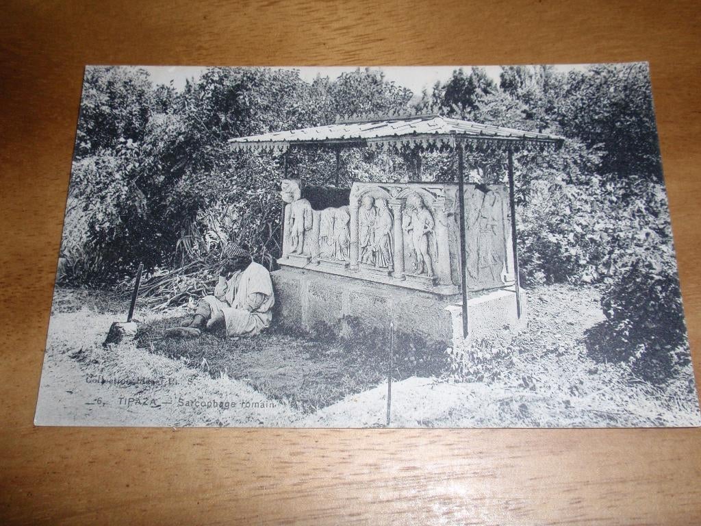 Romeinse Sarcofaag Tipaza Algerije Oudheid, Verzenden, Voor 1920, Ongelopen, Buiten Europa