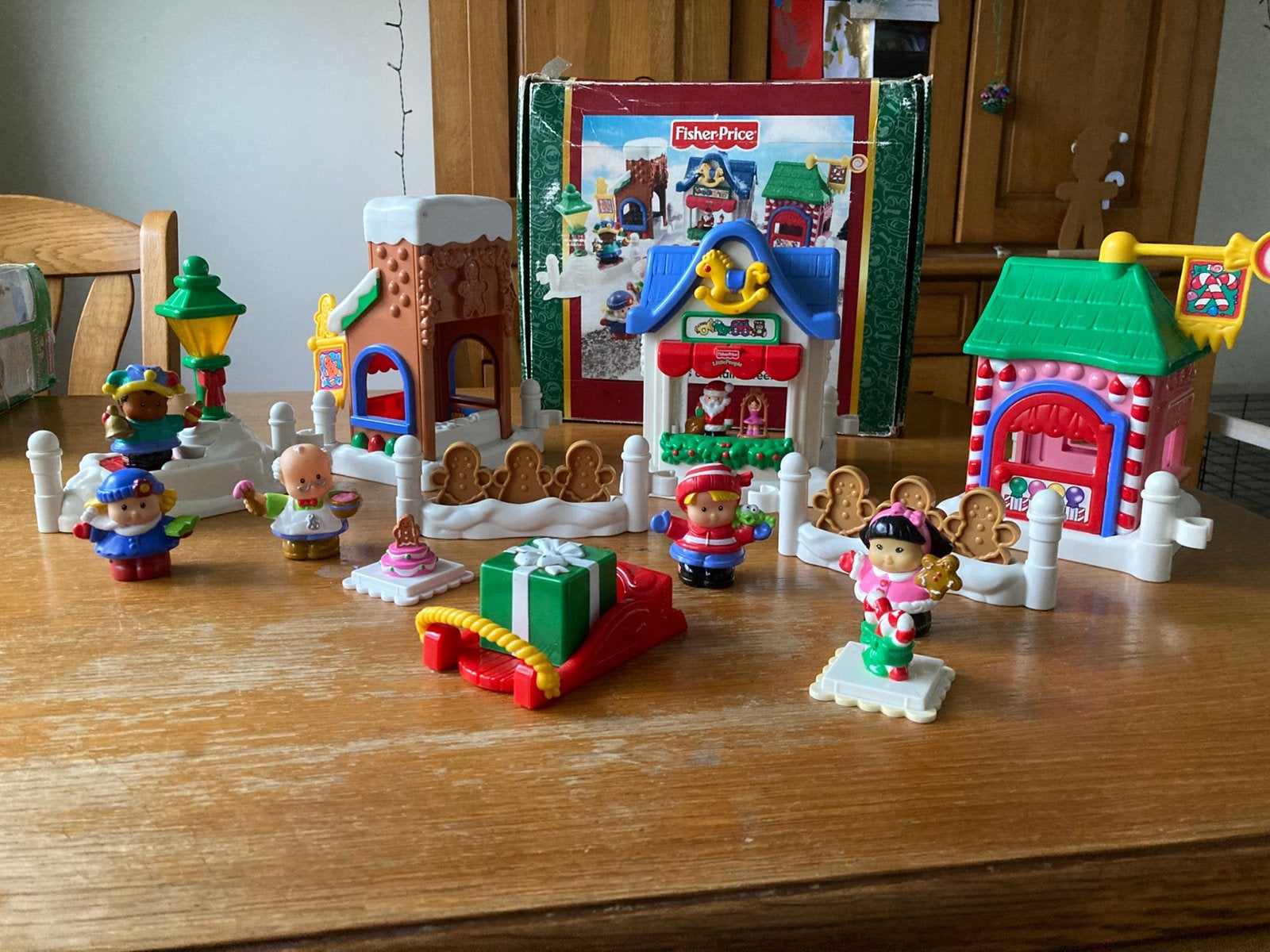 Little people christmas on main street kerst set, Kinderen en Baby's, Speelgoed | Fisher-Price, Ophalen of Verzenden, Gebruikt