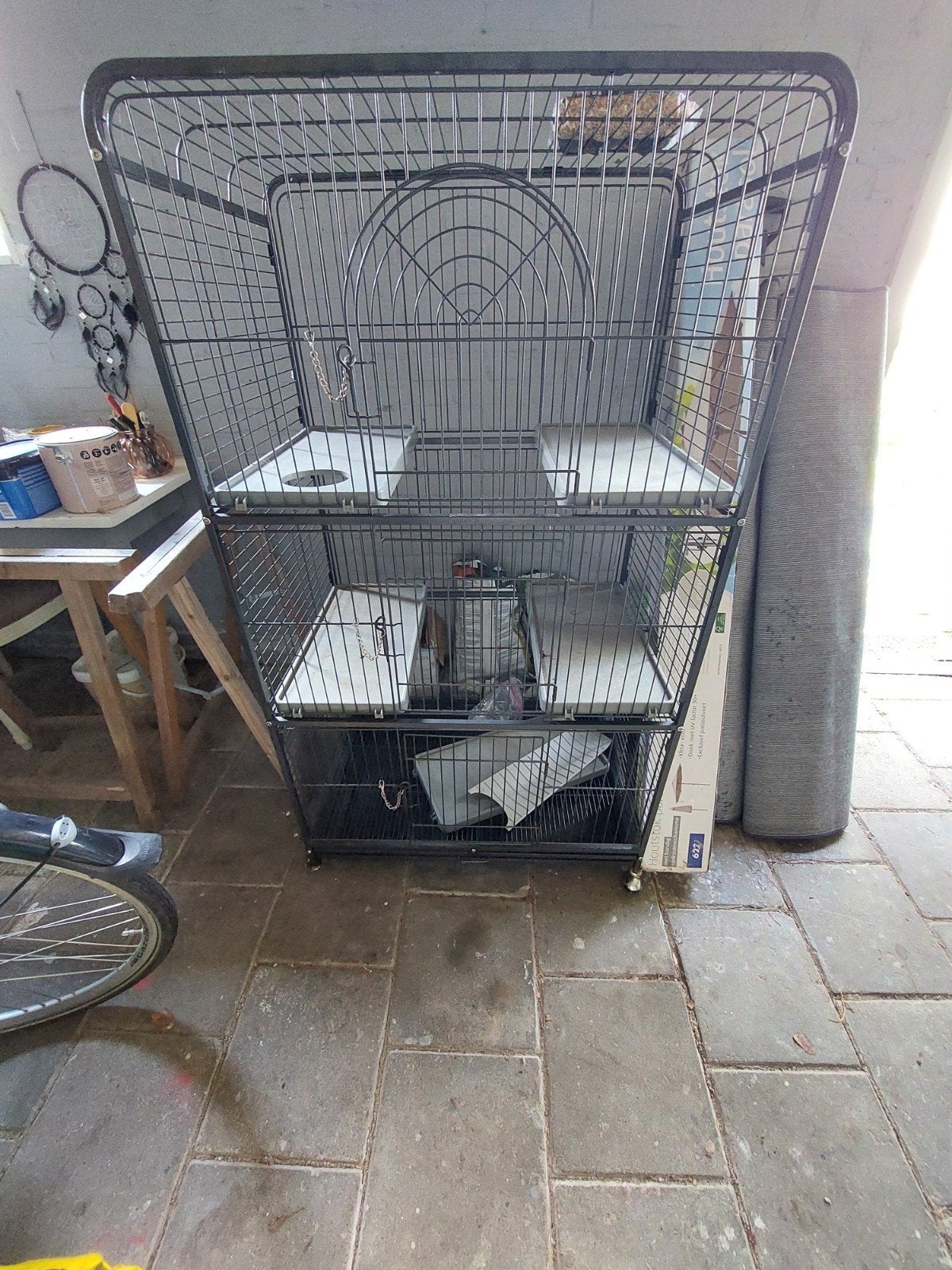 grote vogelkooi, Ophalen of Verzenden, Zo goed als nieuw, Metaal, Vogelkooi